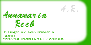 annamaria reeb business card